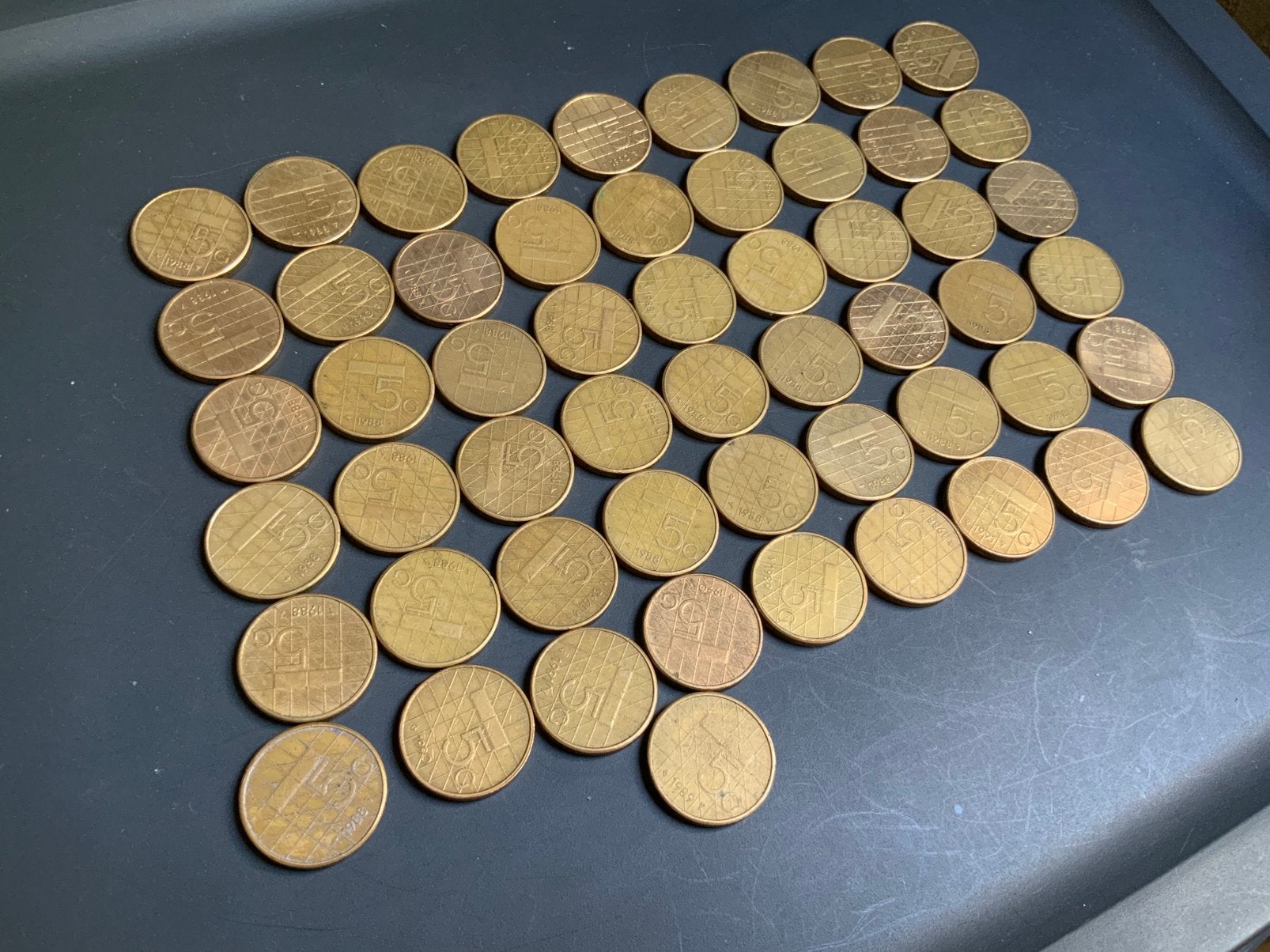 55x 5 gulden munt 1988, Ophalen, Nederland, Munten