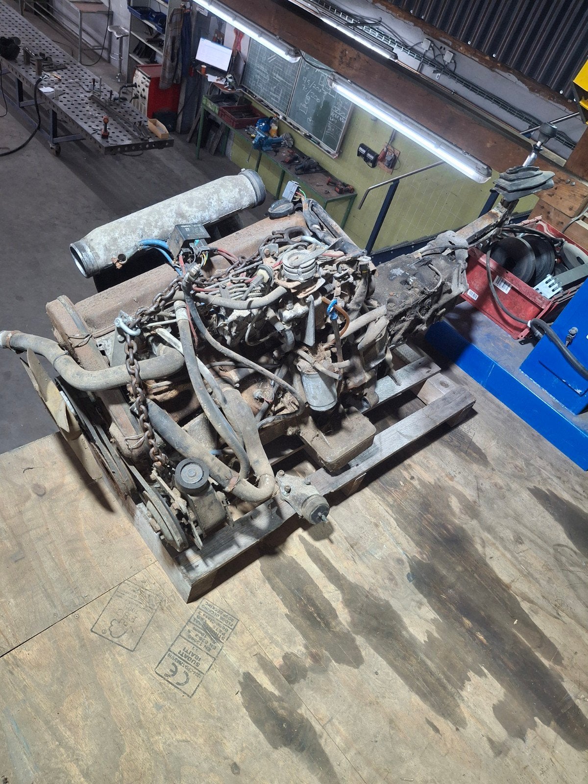 Vw D24 motor,  M47 mechanise telleraandrijving (volvo 240), Ophalen, Volkswagen
