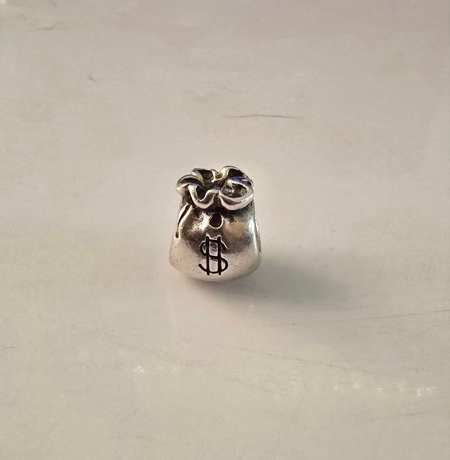 Prachtige originele zilveren Pandora bedel - moneybag, Ophalen of Verzenden, Zo goed als nieuw, Zilver, Pandora