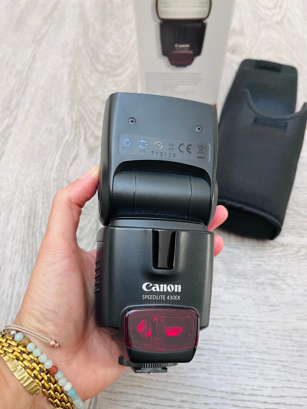 Canon Speedlite 430EX flitser met accessoires, Diffuser, Verzenden, Canon, Externe flitser
