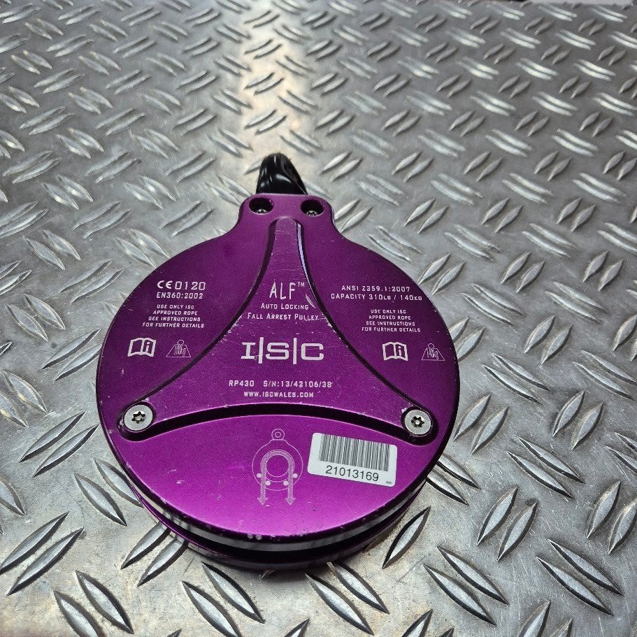 ISC R-ALF (2-WAY LOCKING) Zelfblokkerende katrol, Klimsport-accessoire, Gebruikt, Ophalen of Verzenden, X
