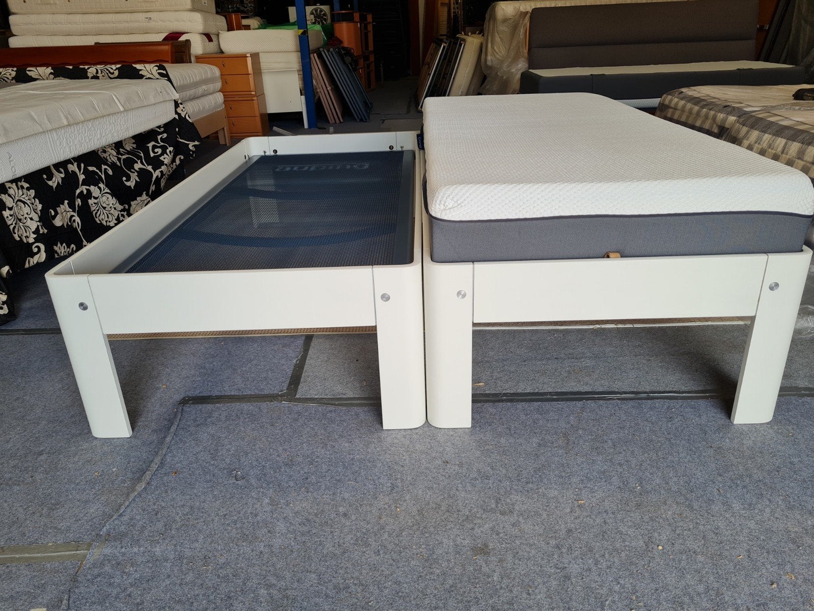 HOGE AUPING AURONDE BEDDEN 80-200 OF 90-200 / 48CM HOOG, Gebruikt, Eenpersoons, ., Akbedden