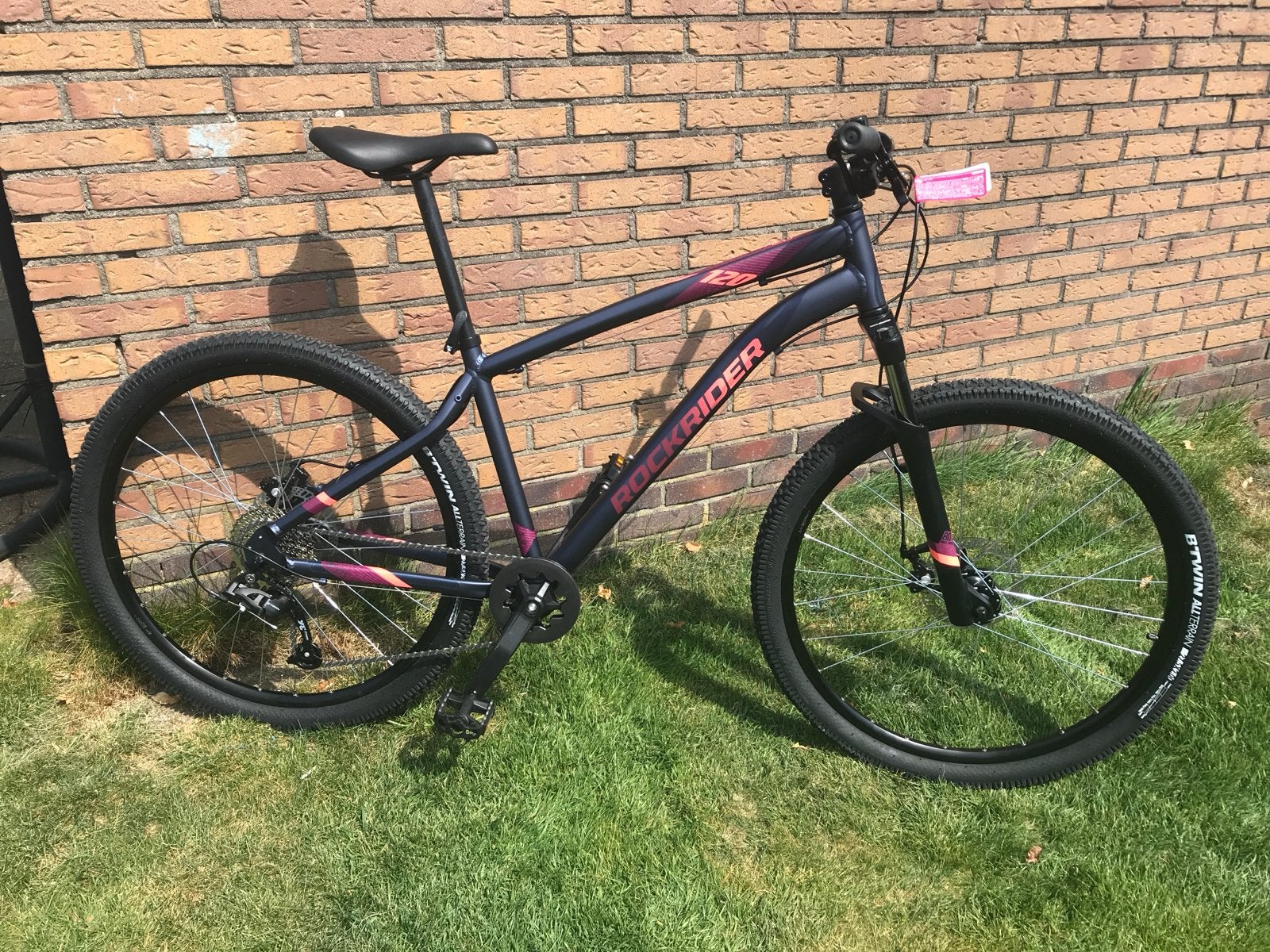 Dames Mountainbike ST 120 marineblauw 27.5 inch, Fietsen en Brommers, Fietsen | Mountainbikes en ATB, Gebruikt, Hardtail, 49 tot 53 cm