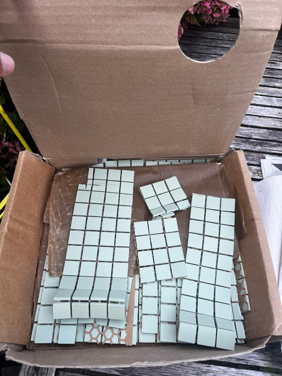 Winckelmans pistache mozaïektegels - Nieuw in doos, Ophalen, Nieuw, Minder dan 20 cm, Minder dan 5 m²
