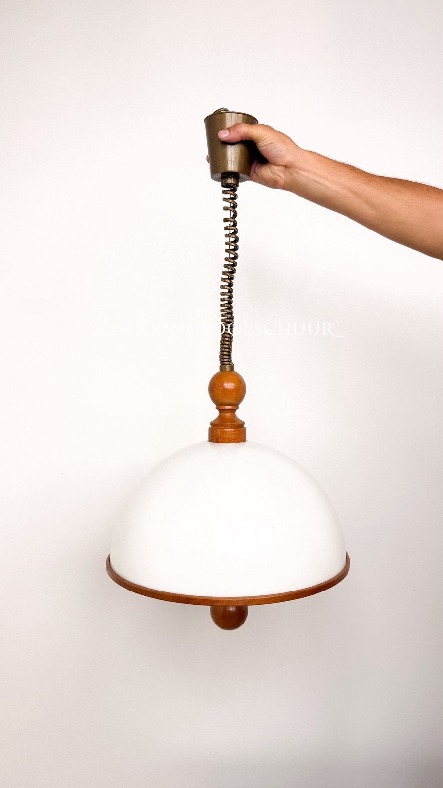 Vintage steinhauer uittrekbare hanglamp lamp, Ophalen of Verzenden, Zo goed als nieuw