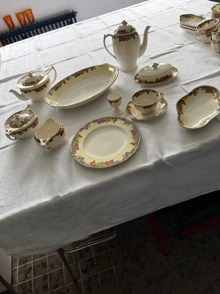 Ontbijt/lunch servies, Ophalen