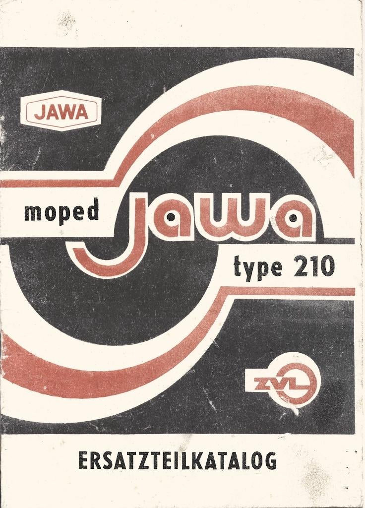 Jawa  210 Ersatzteil liste onderdelenboek (1601z) moped, Fietsen en Brommers, Handleidingen en Instructieboekjes, Zo goed als nieuw