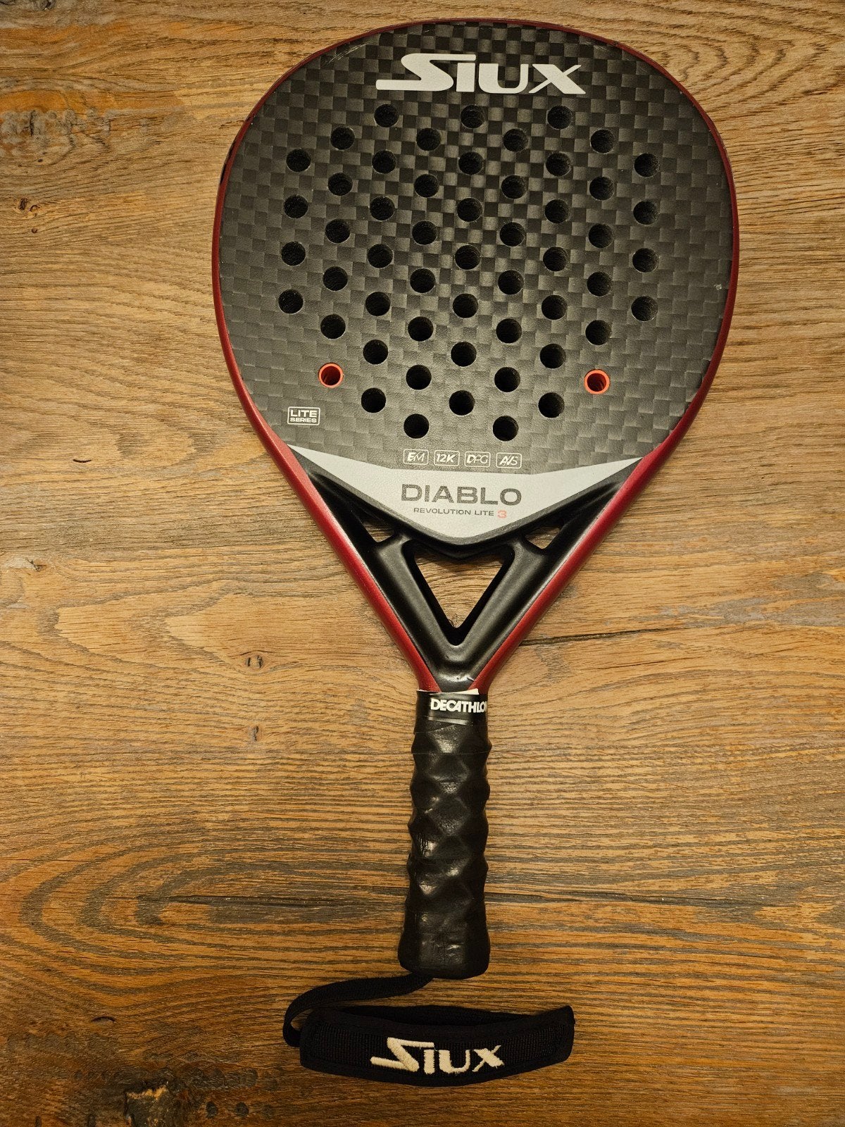 Siux Diablo Revolution Lite 3 Padelracket, Sport en Fitness, Ophalen of Verzenden, Gebruikt, Padelracket