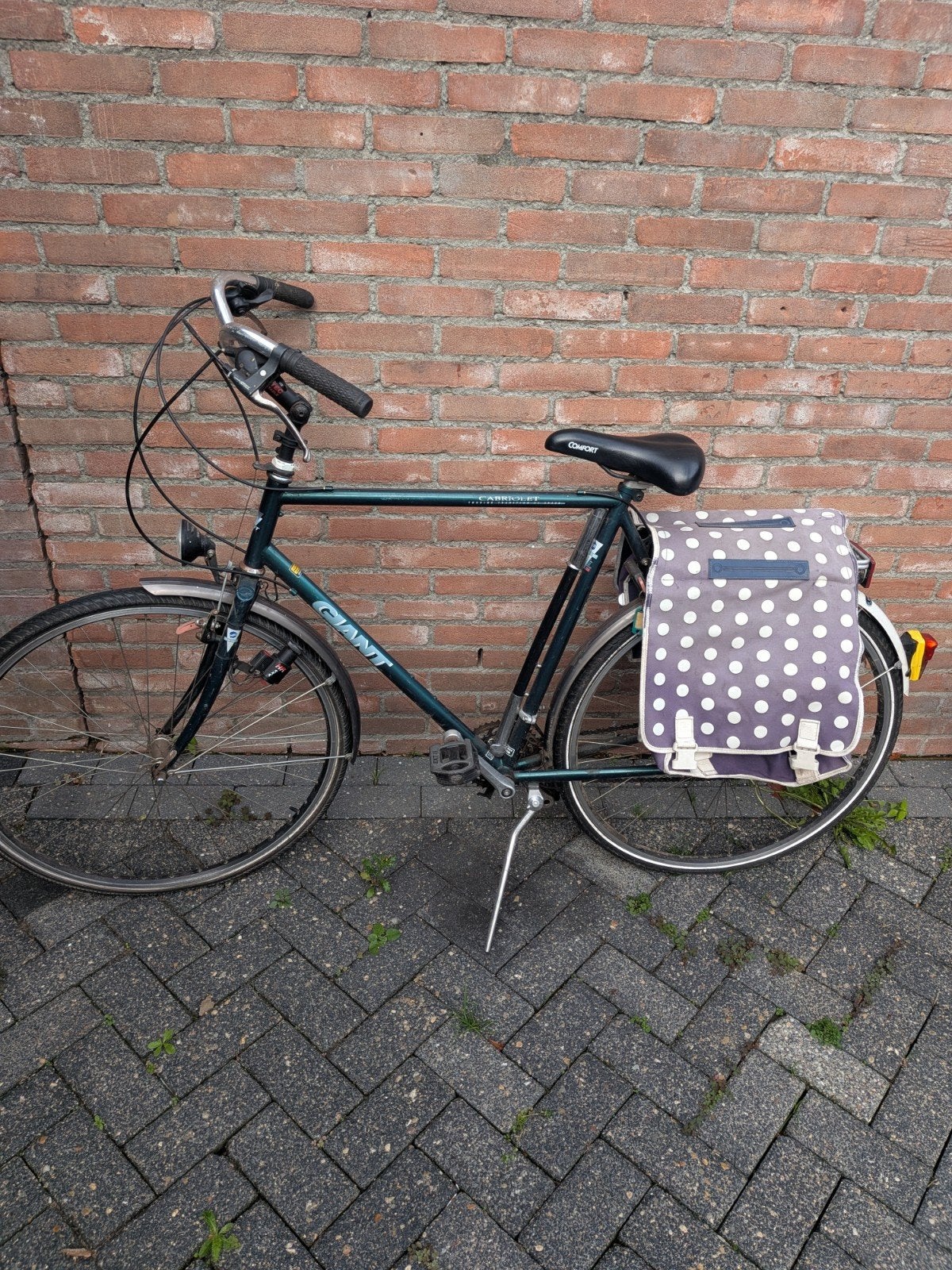 heren fiets merk Giant met draagtas & fietspomp., Ophalen