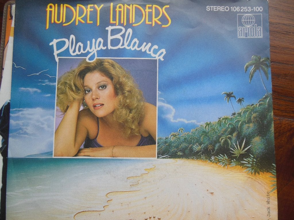 single audry landers 45rpm jukebox vinyl record playa blanca, Gebruikt, 7 inch, Ophalen of Verzenden, Pop