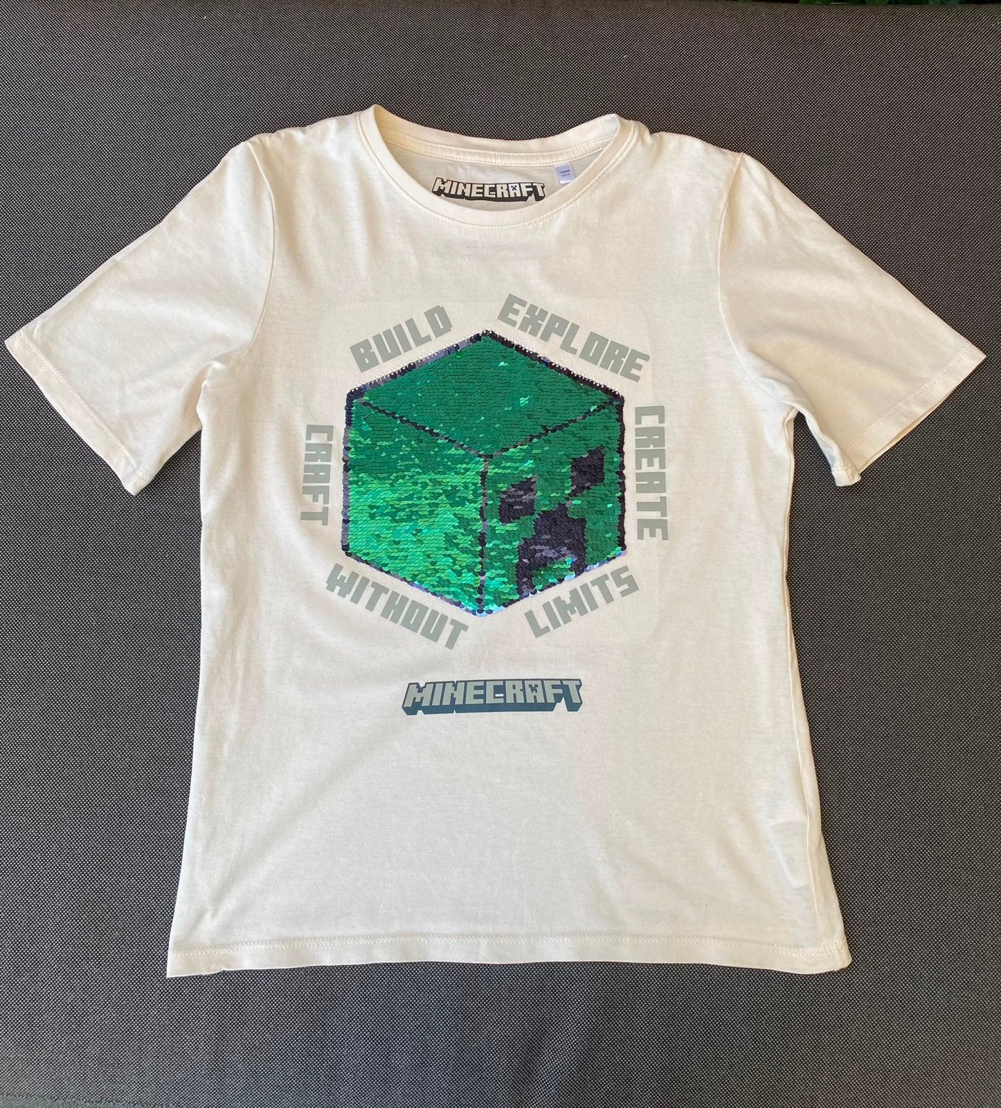 T-shirt Minecraft maat 140, Kinderen en Baby's, Kinderkleding | Maat 140, Ophalen of Verzenden, Zo goed als nieuw, Jongen, Shirt of Longsleeve
