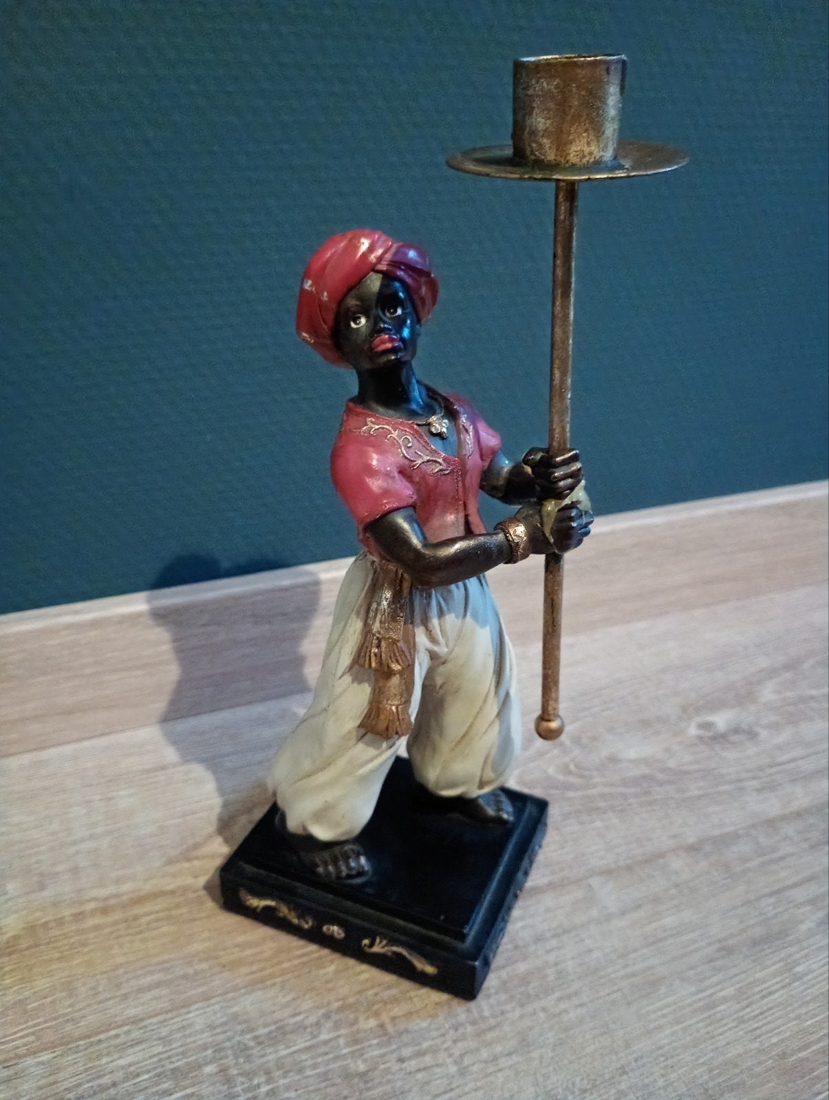 Blackamoor kandelaar, Ophalen of Verzenden, Overige materialen