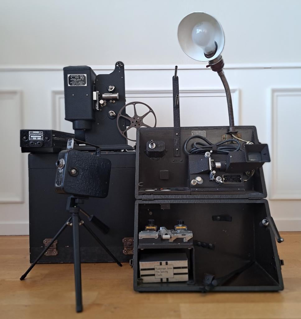 Komplete Estman Kodak dubbel 8 mm film set, Ophalen