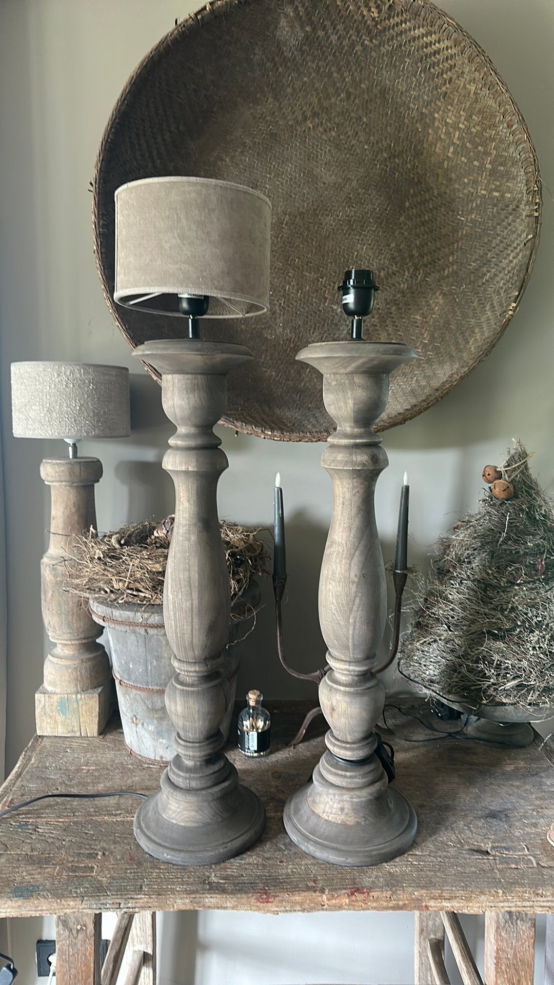 Baluster tafel/vloerlamp, Ophalen of Verzenden