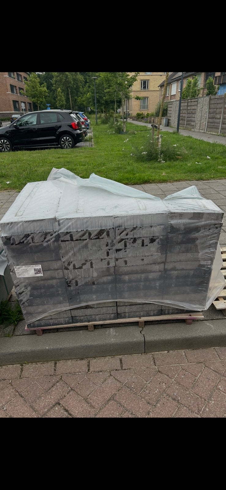 135x nieuwe Straksteen Klinkers Napoli Basalt 20x30x6 cm, Tuin en Terras, Tegels en Klinkers, Ophalen, Klinkers, Nieuw, 5 tot 10 m²
