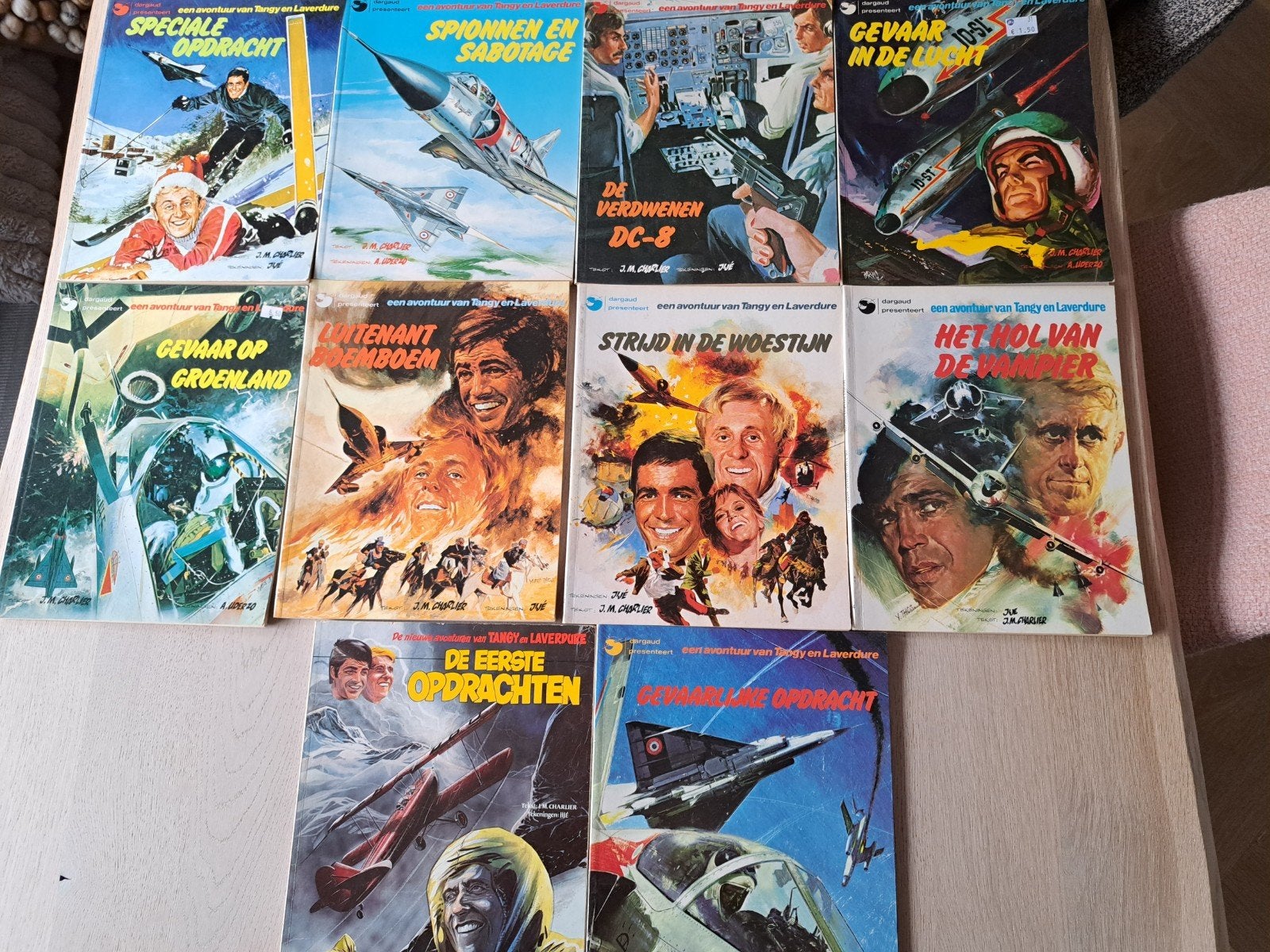 11 delen Tangy en Laverdure, Boeken, Stripboeken, Meerdere stripboeken, Ophalen of Verzenden, Gelezen