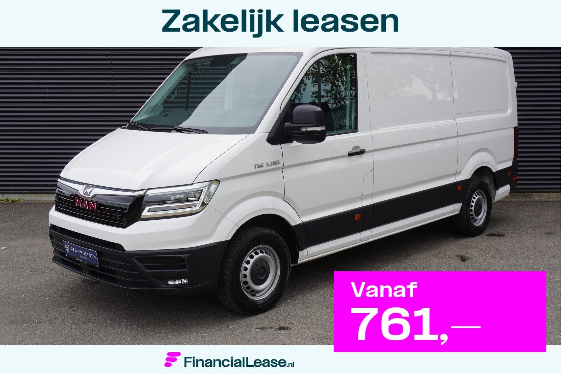 MAN TGE 35 180pk Automaat L3H2/L2H1 Navigatie Camera Apple c, Gebruikt, 4 cilinders, MAN, Wit