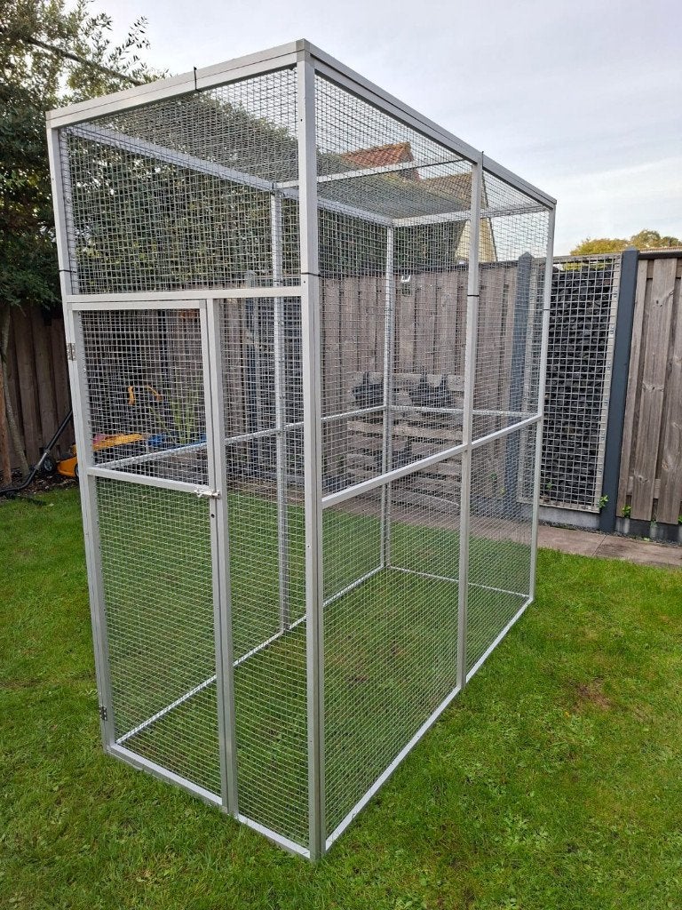 Voliere, Dieren en Toebehoren, Ophalen, Zo goed als nieuw, Aluminium, Volière