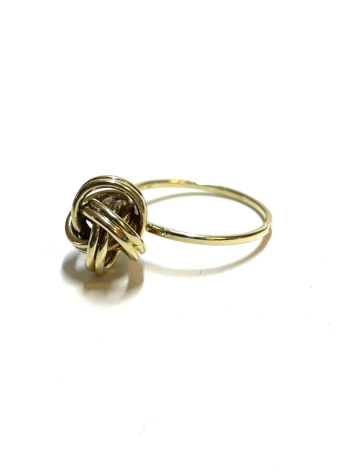 14k gouden knoop ring, -, -, Ophalen of Verzenden, -