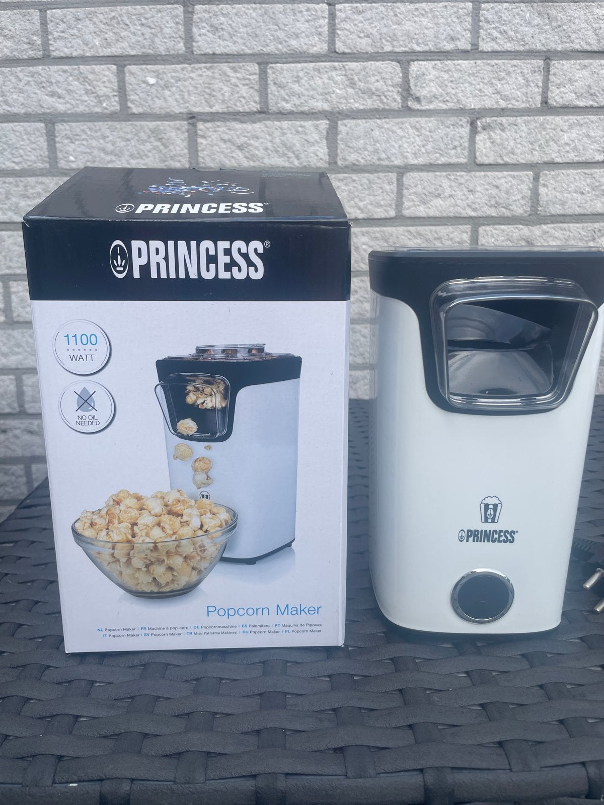 Princess Popcorn Maker 1100W - Zo goed als nieuw, Witgoed en Apparatuur, Ophalen, Zo goed als nieuw
