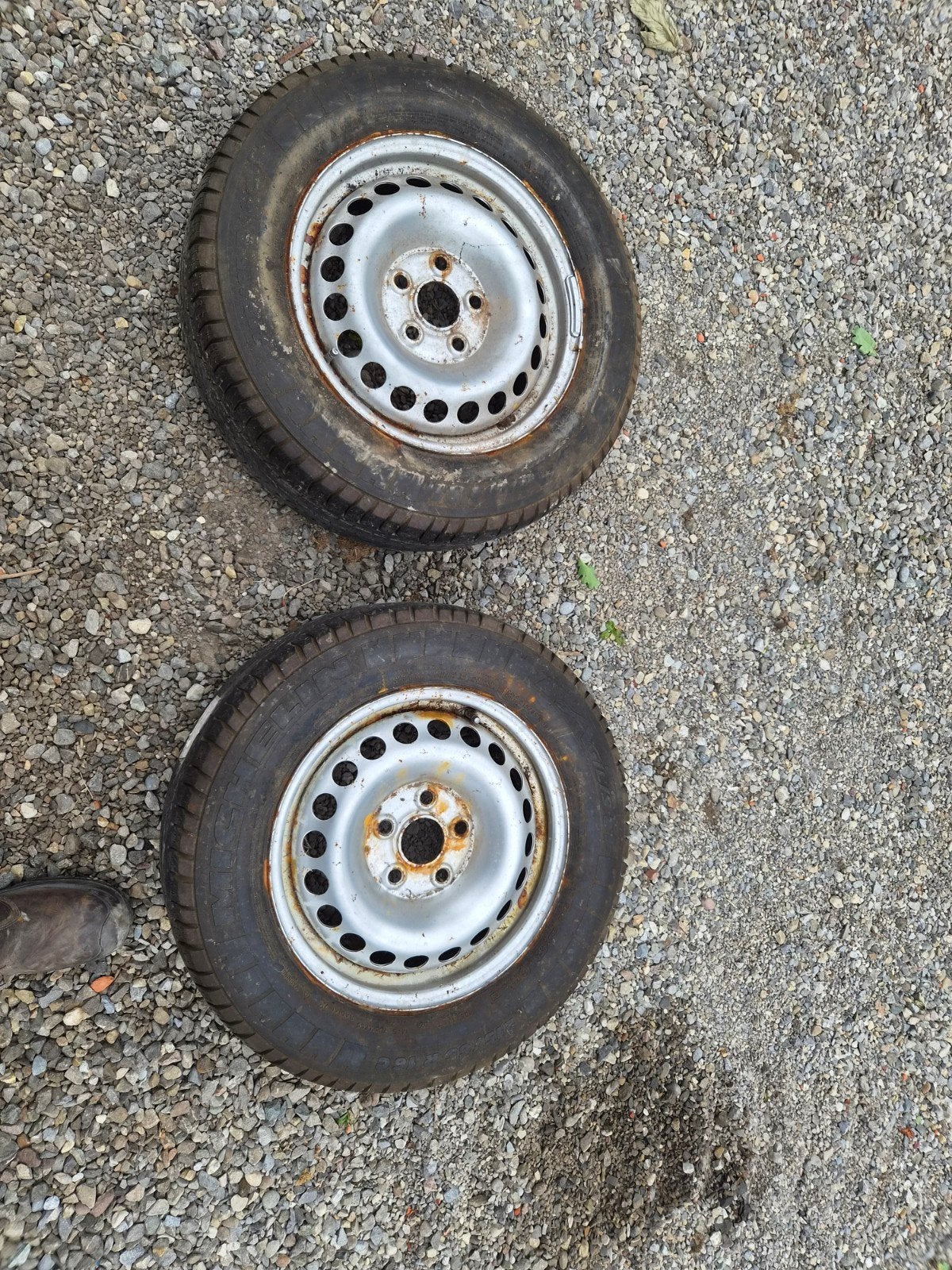 Banden met velg vw t5, Ophalen