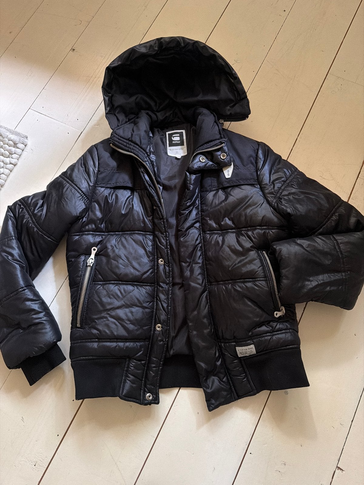 G-Star RAW Zwarte Winterjas Maat S, Ophalen of Verzenden, Zo goed als nieuw, Maat 36 (S), Zwart