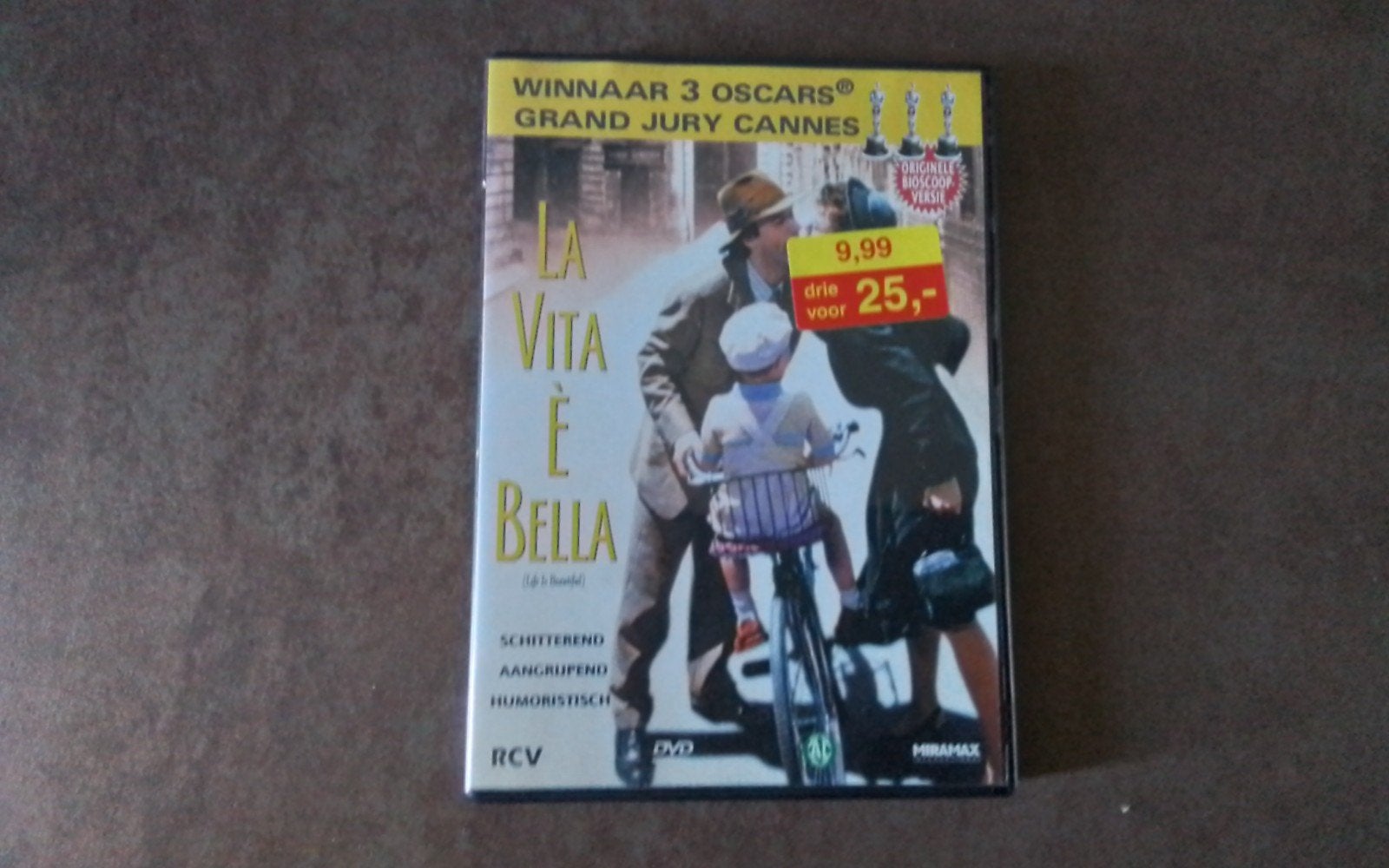 La Vita è Bella DVD - Winnaar 3 Oscars, Nederlands, Ophalen of Verzenden, Zo goed als nieuw, Italiaans