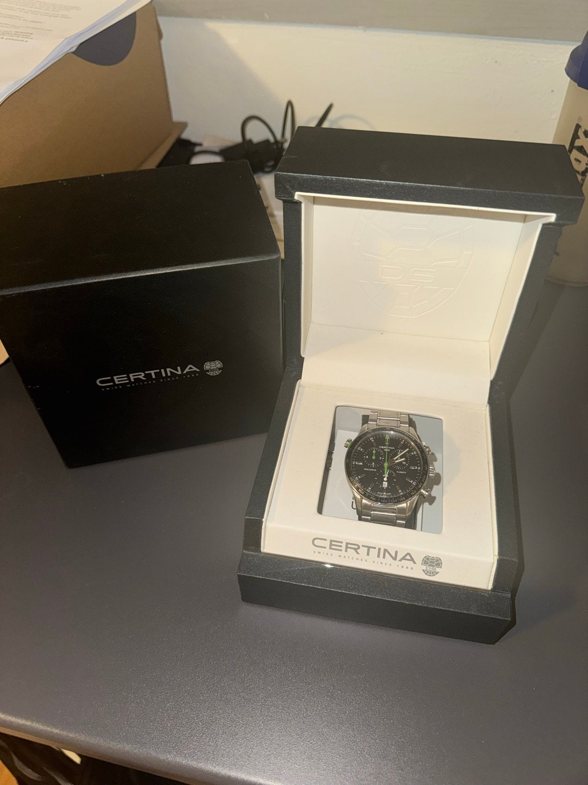 Certina DS Podium Chronograaf Herenhorloge, Sieraden, Tassen en Uiterlijk, Horloges | Heren, Overige merken, Gebruikt, Staal, Verzenden