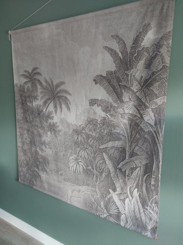 Wandkleed jungle botanisch, Ophalen, Textiel, Zo goed als nieuw, 150 cm