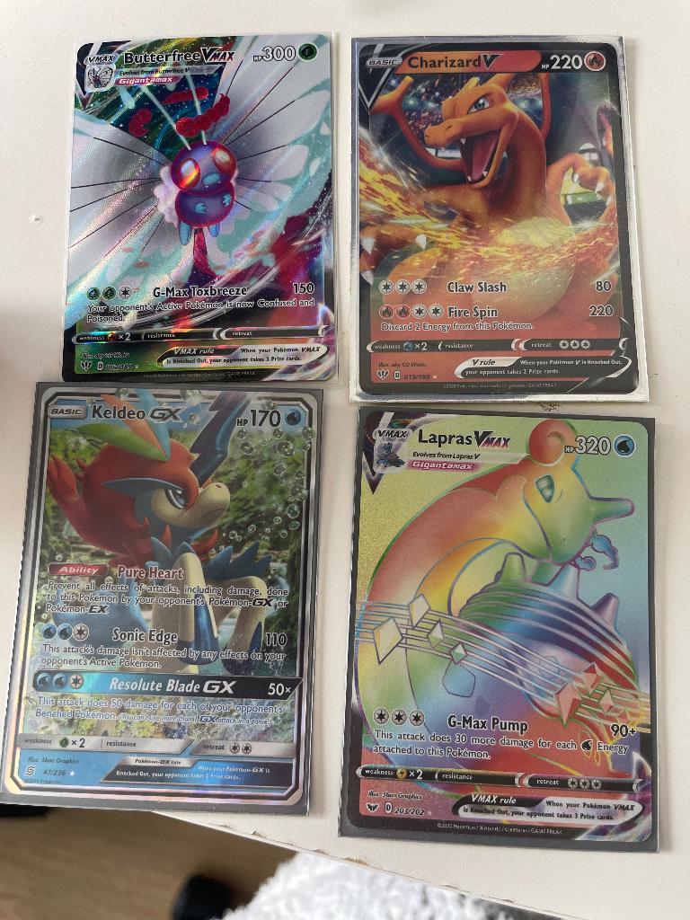 Pokemon kaart, Verzenden, Zo goed als nieuw, Meerdere kaarten, Foil