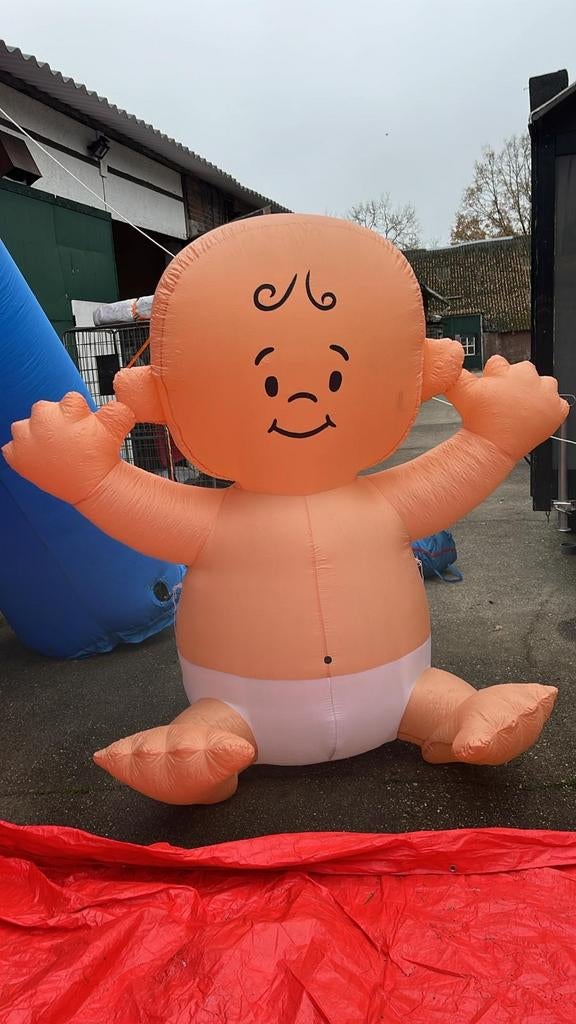 Opblaas baby met blower - Ideaal voor geboorte of feest, Ophalen, Gebruikt, Geboorte of Huwelijk