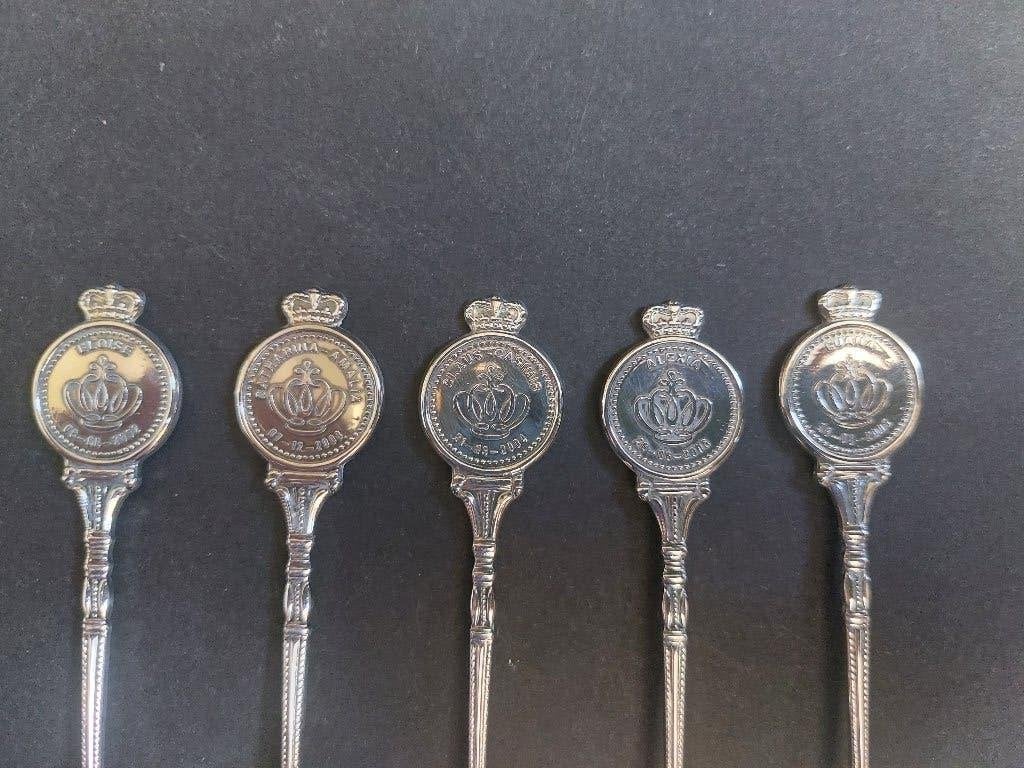 5 lepeltjes kleinkinderen Beatrix, Verzenden, Zo goed als nieuw, Nederland, Speld(je) of Lepel(tje)