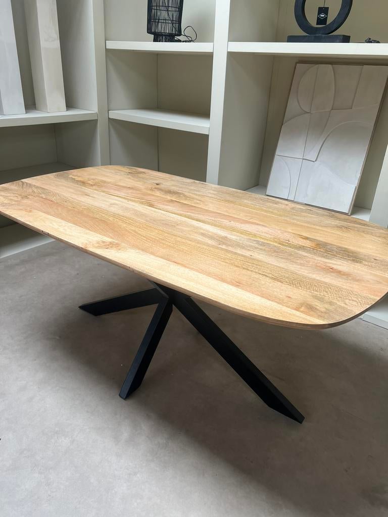 Eettafel deens ovaal 180cm naturel, Info@savoireinteriors.com, Savoire, 150 tot 200 cm, Ovaal