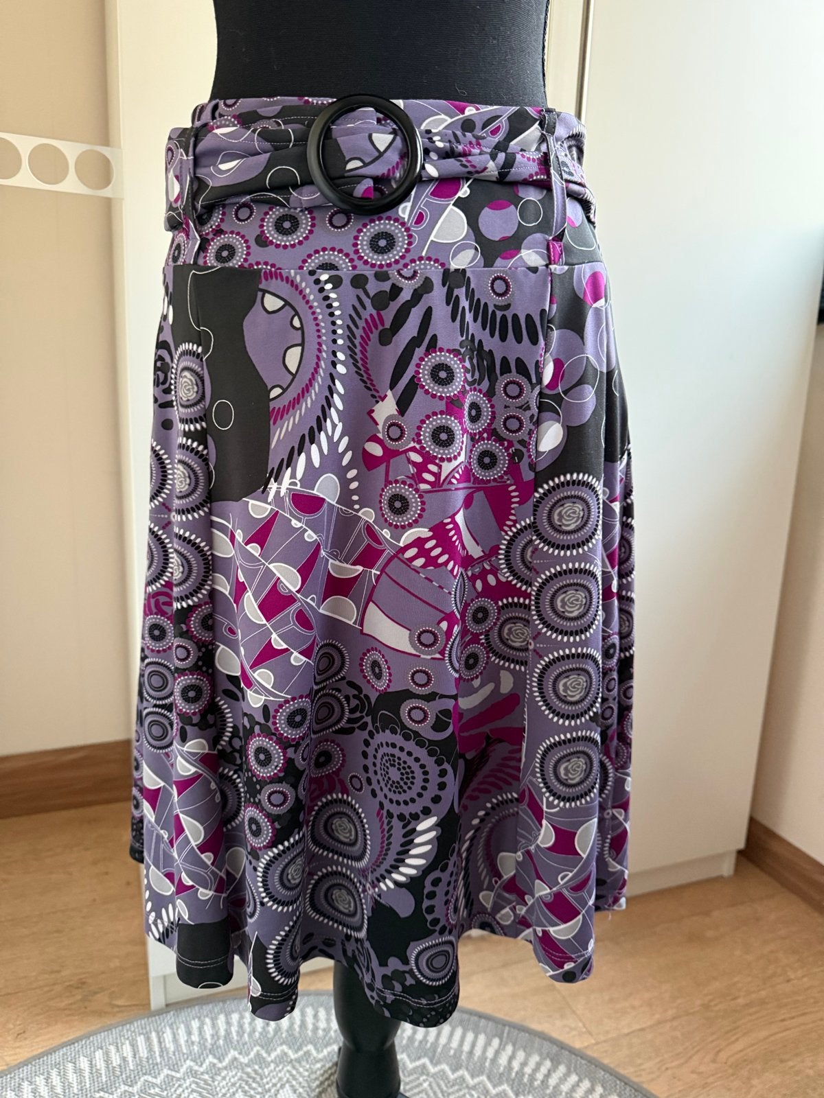 Leuke paarse rok van Street One - Maat 38, Maat 38/40 (M), Paars, Ophalen of Verzenden, Knielengte