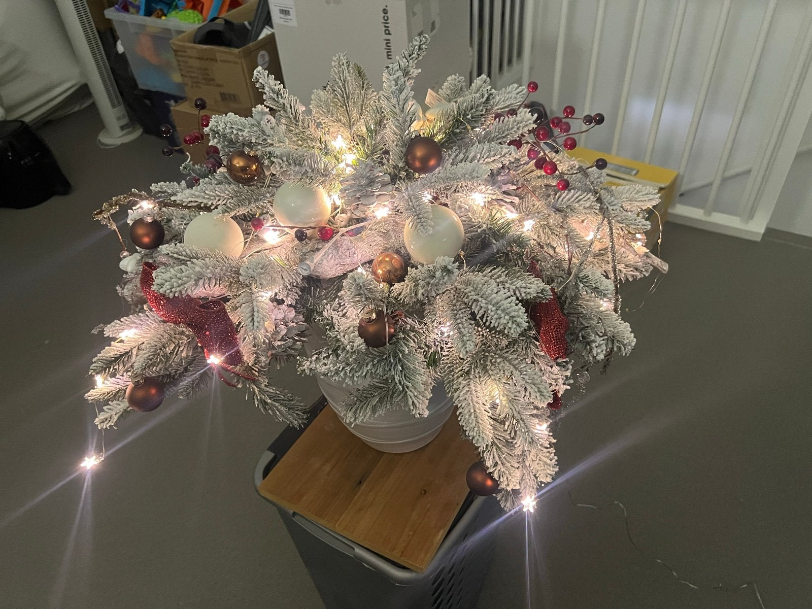 Prachtig Kerststuk decoratie, Ophalen