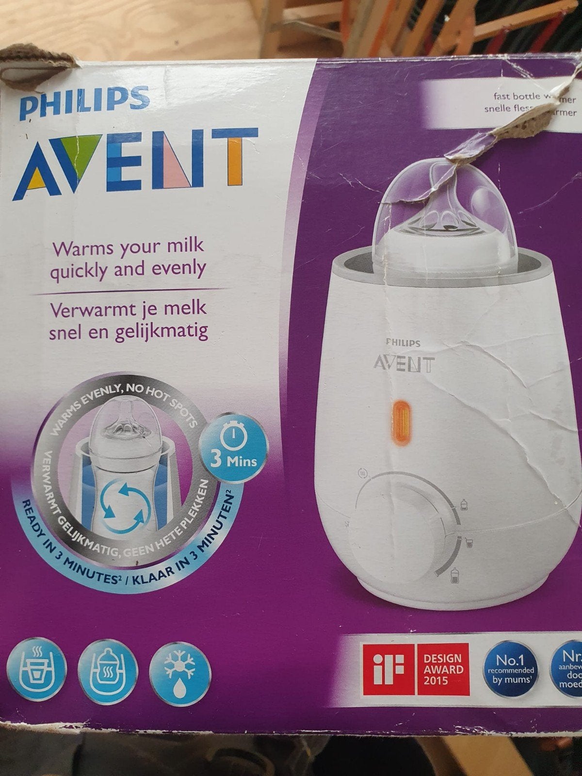Flessenwarmer van Avent, Ophalen of Verzenden, Zo goed als nieuw, Flessen- of potjesverwarmer