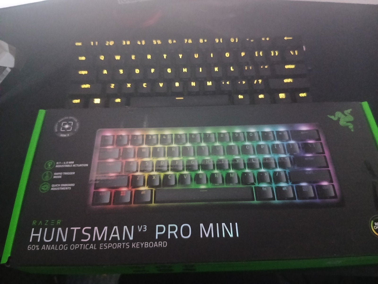 Razer Huntsman V3 Pro Mini Gaming Toetsenbord, Computers en Software, Ophalen of Verzenden, Zo goed als nieuw, Razer, Qwerty