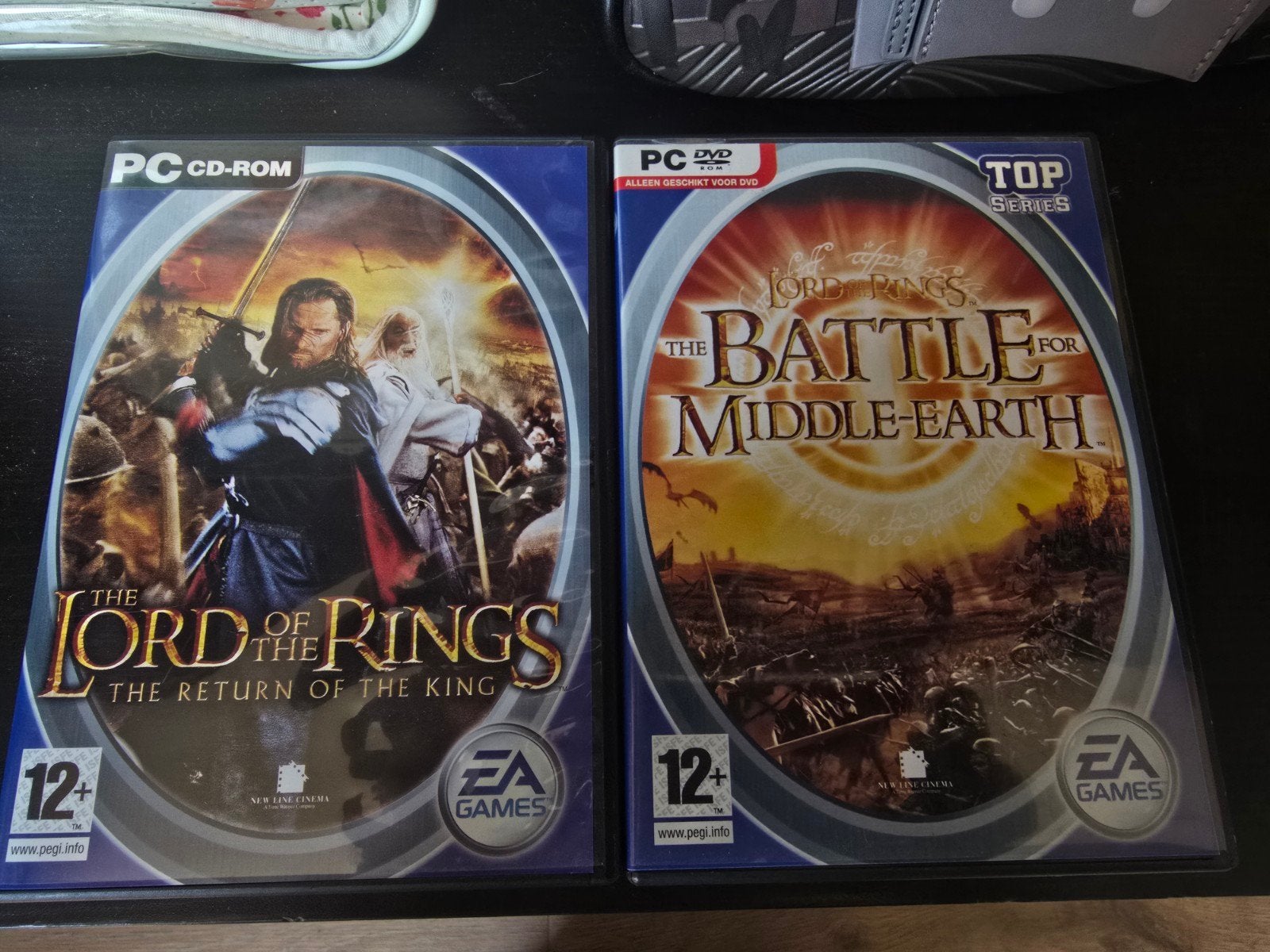 Lord of the Rings PC Games- The Return of the King & Battle, Gebruikt, 1 speler, Vanaf 12 jaar, Ophalen