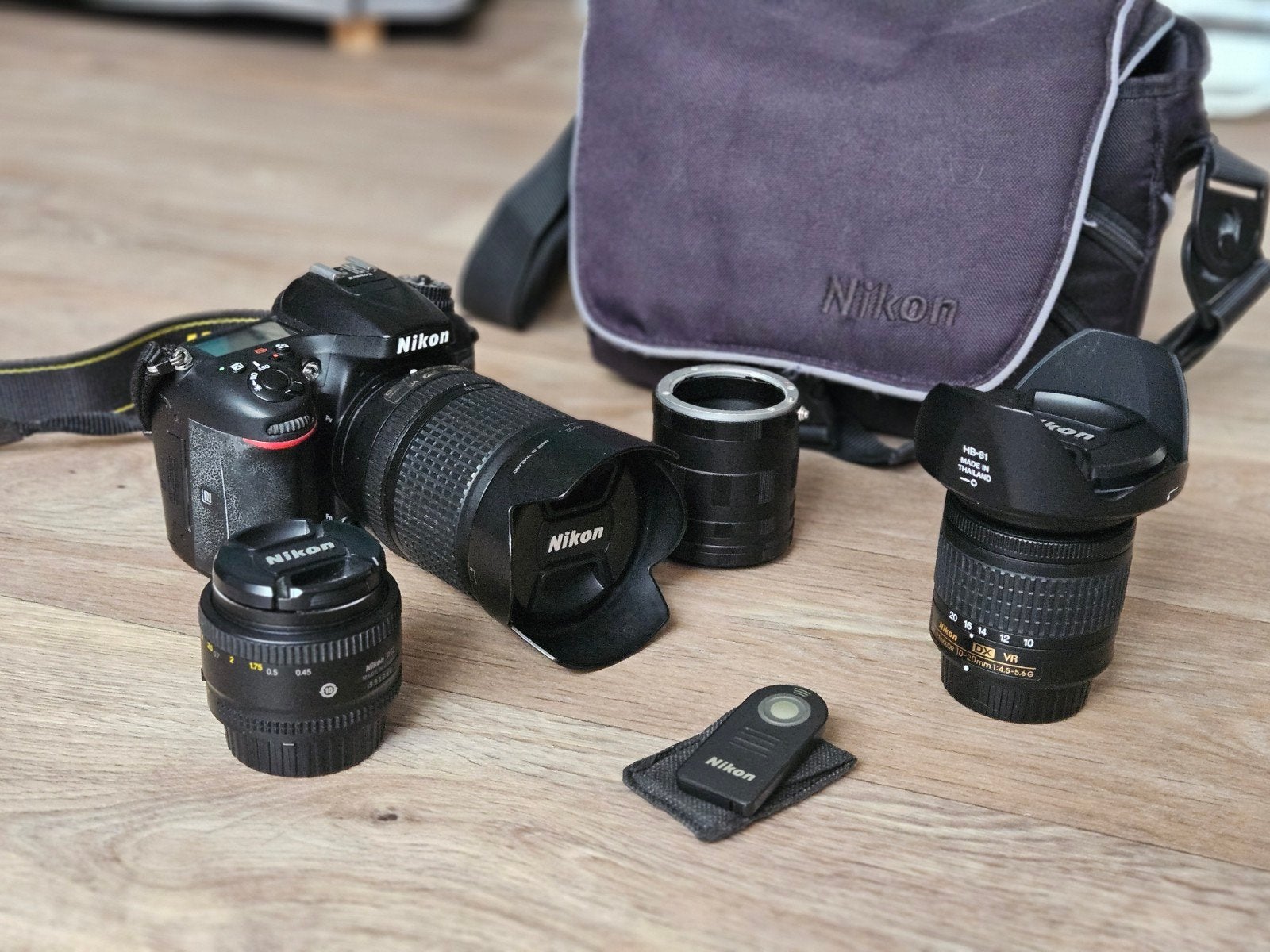 Nikon D7200 + 18-140mm + 10-20mm + 50mm + tussenringen, Ophalen, Gebruikt, Spiegelreflex, 24 megapixels