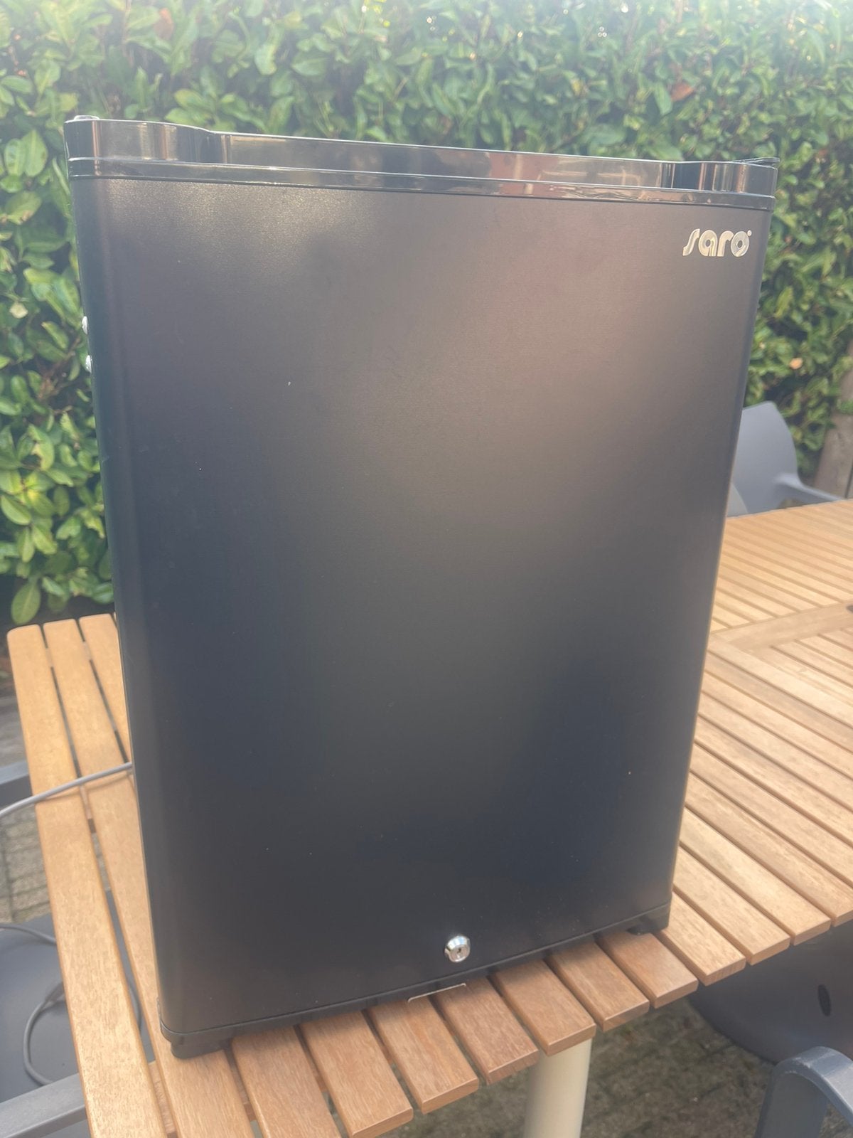Mini koelkast zwart, Witgoed en Apparatuur, Koelkasten en IJskasten, Ophalen, Zonder vriesvak, Minder dan 85 cm, Minder dan 75 liter