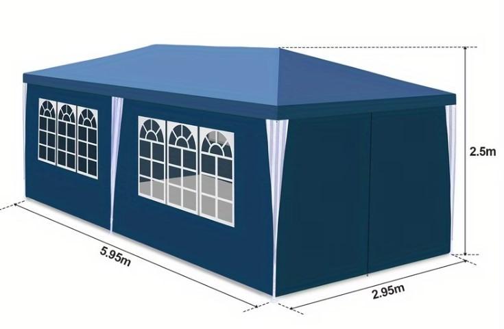 Partytent 6x3m, Tuin en Terras, Partytent, Minder dan 4 meter, Zo goed als nieuw, 5 tot 8 meter