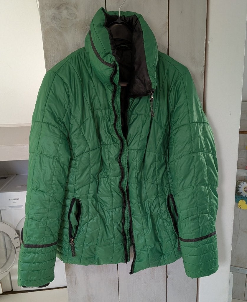 Groene Brooker winterjas maat 44, Brooker, Maat 42/44 (L), Ophalen of Verzenden, Gedragen