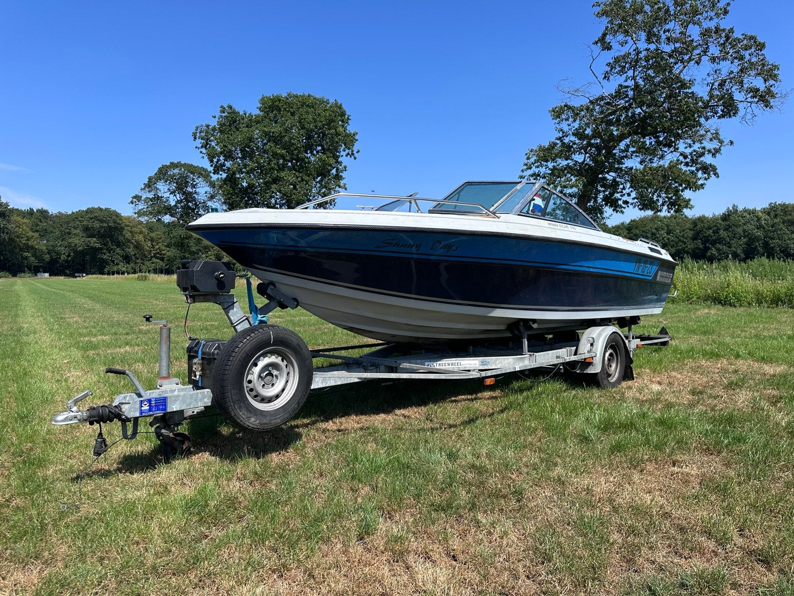 Winner Speedboot met trailer - Perfect voor watersport!, Watersport en Boten, Ophalen, Overige merken, Gebruikt, Binnenboordmotor