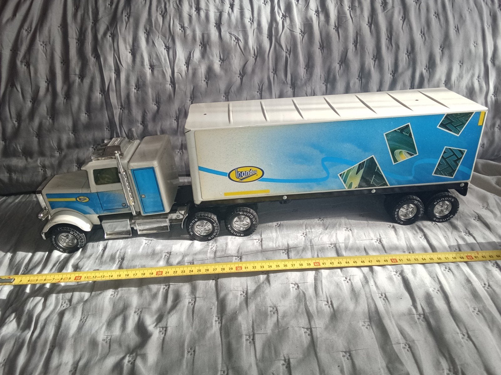 Vintage Nylint Bandag Vrachtwagen – Jaren 80 Pressed Steel, Ophalen of Verzenden, Gebruikt, Auto