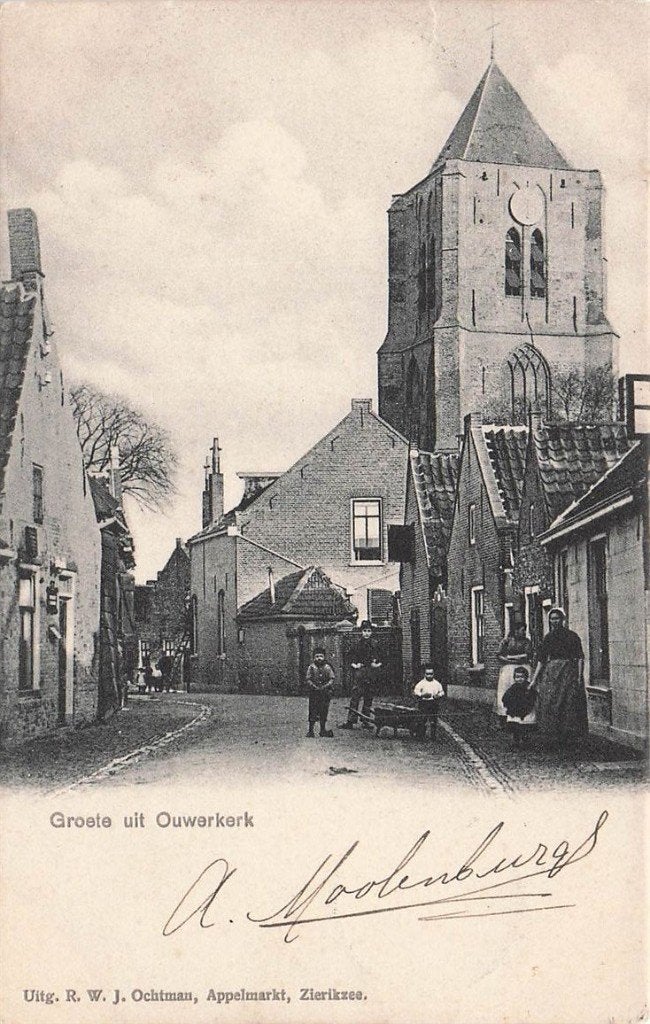 703-094-033 Groete uit Ouwerkerk, Verzenden, Voor 1920, Zeeland