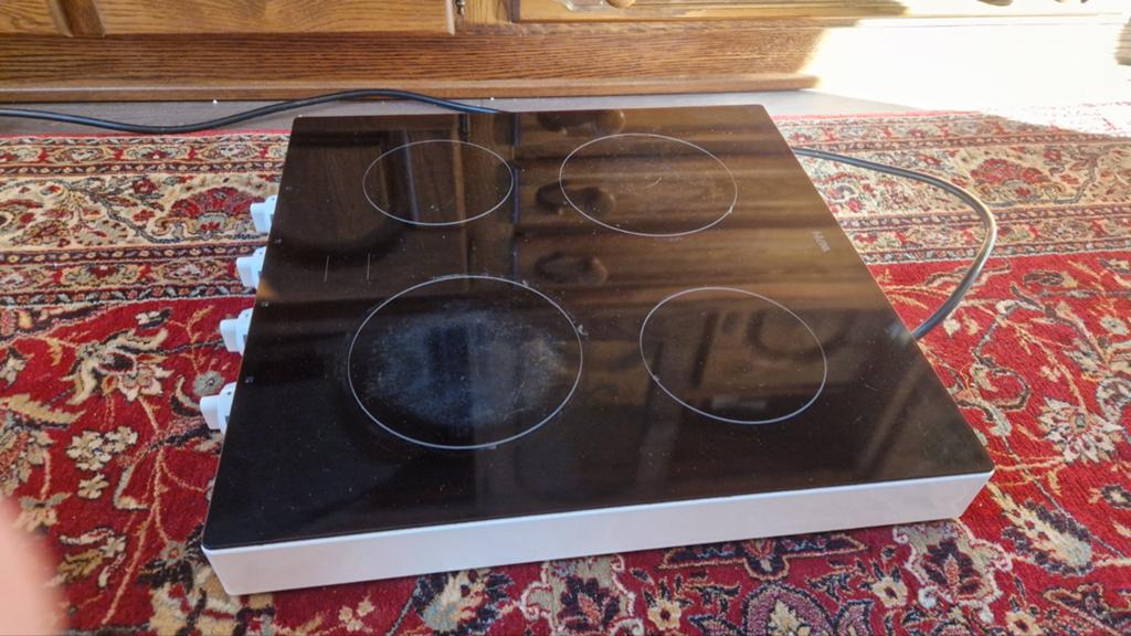Etna keramische kookplaat met 4 kookzones, Witgoed en Apparatuur, Kookplaten, Ophalen, Gebruikt, Keramisch, 4 kookzones