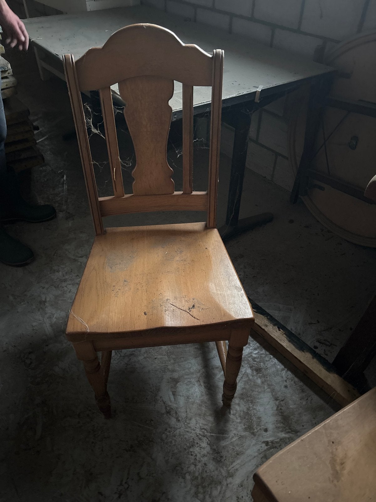 Vintage houten stoel - opknapper, Ophalen