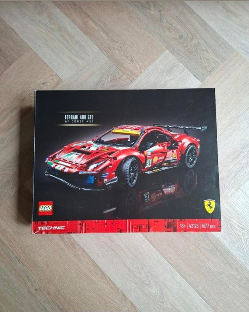 LEGO Technic Ferrari 488 GTE AF Corse #51 (42125), Lego, Ophalen of Verzenden, Zo goed als nieuw, Technic