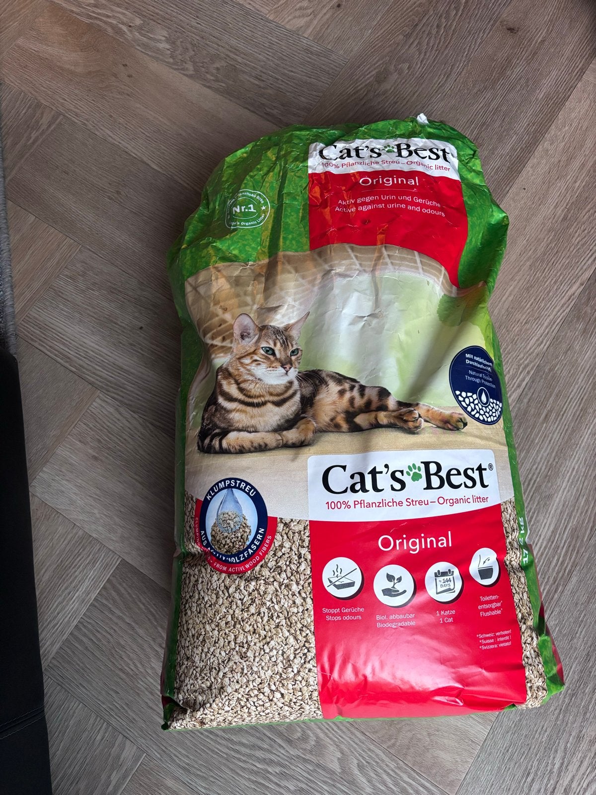 Cat’s Best Original kattenbakvulling – ca. 17 kilo, Dieren en Toebehoren, Kattenbakken, Ophalen, Nieuw, Open