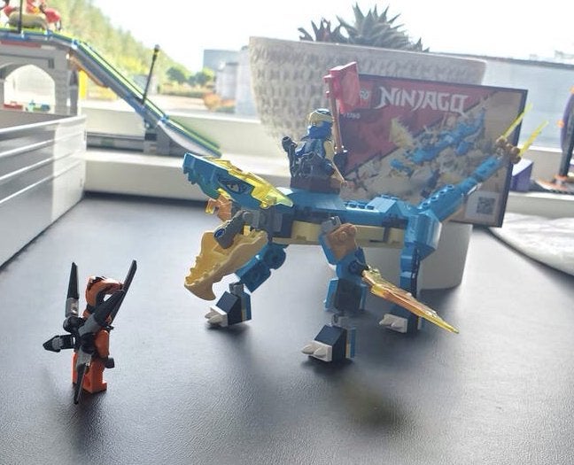 LEGO Ninjago 71760 Jay's Bliksemdraak - Zonder doos, Ophalen of Verzenden, Gebruikt, Overige merken